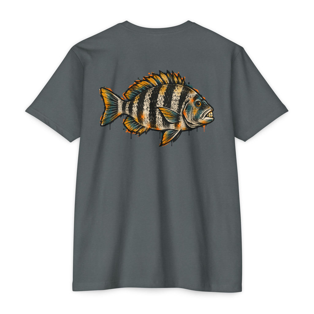 Sheepshead Fish Graphic T-Shirt – Coastal Fishing Shirt