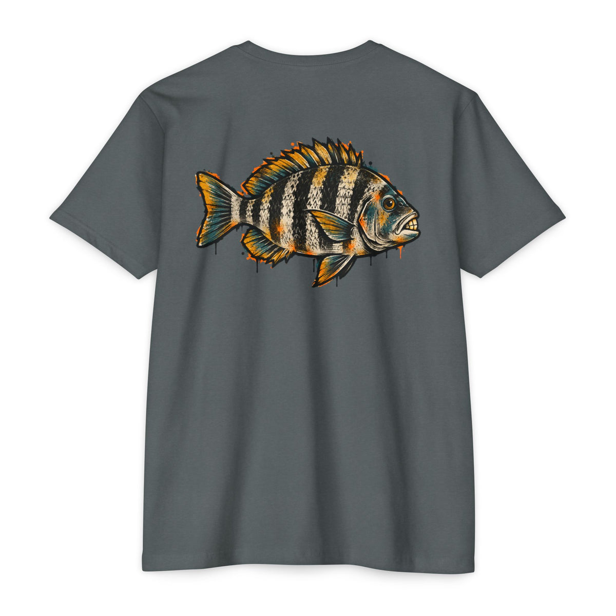 Sheepshead Fish Graphic T-Shirt – Coastal Fishing Shirt