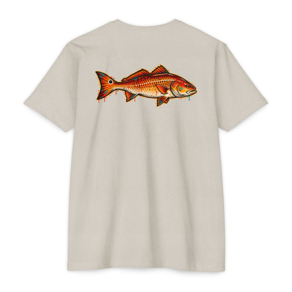 Redfish Graphic T-Shirt — Vintage Saltwater Fishing Tee