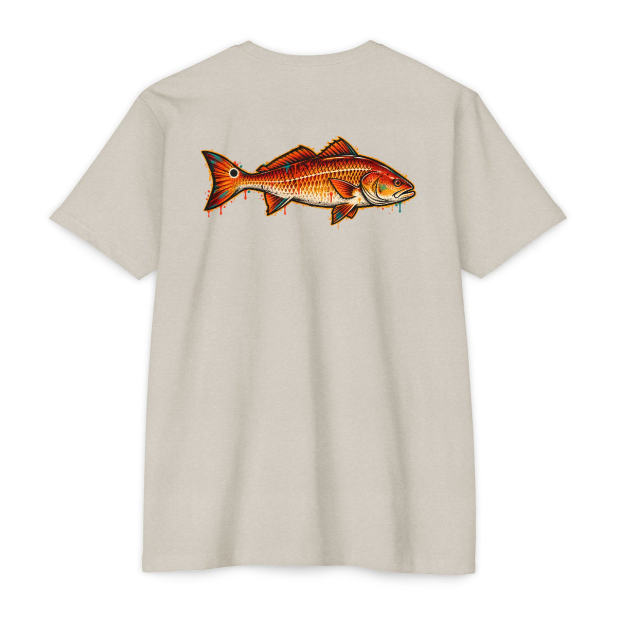 Redfish Graphic T-Shirt — Vintage Saltwater Fishing Tee