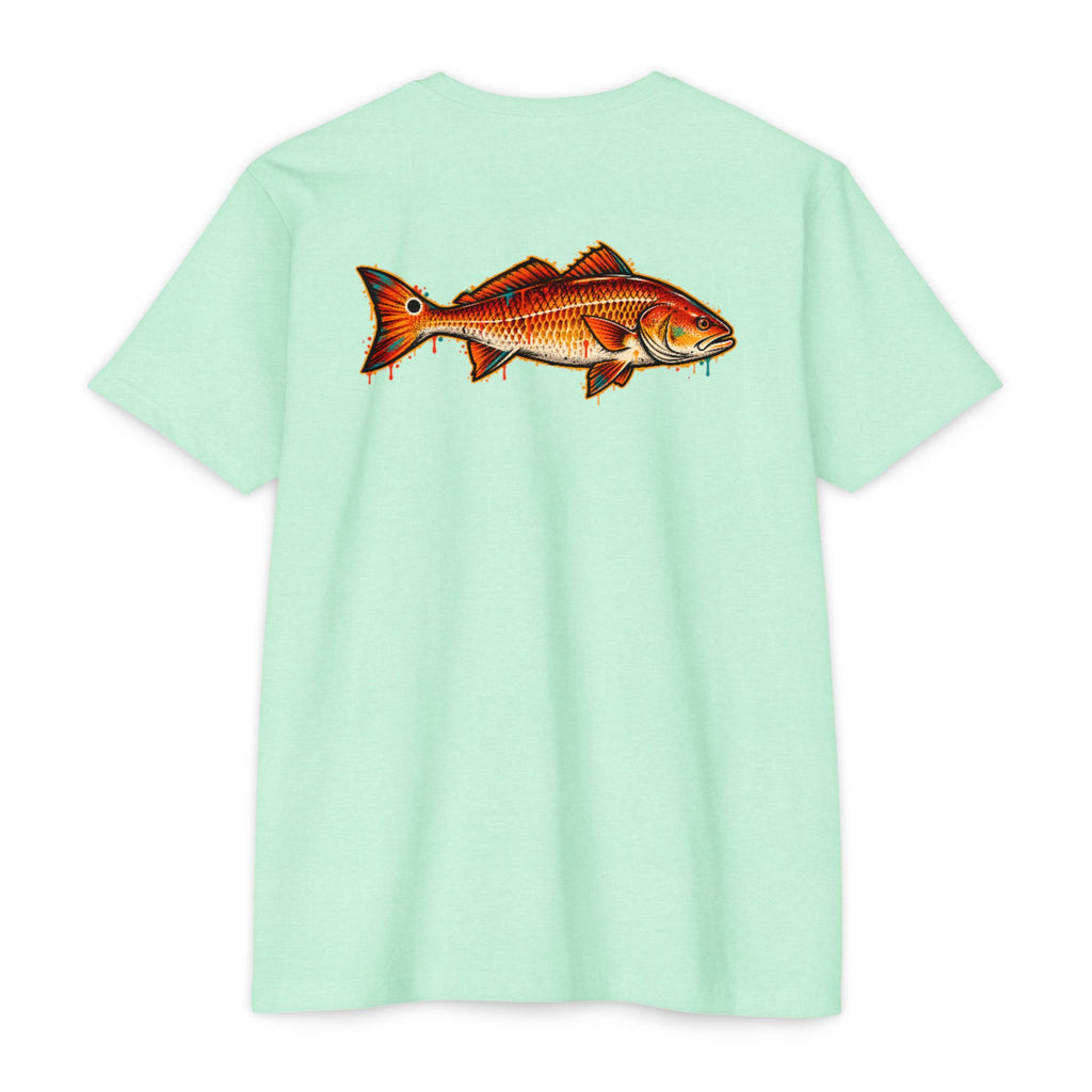 Redfish Graphic T-Shirt — Vintage Saltwater Fishing Tee