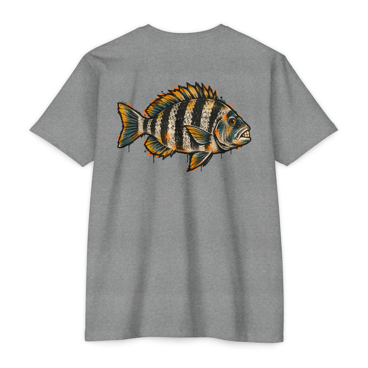 Sheepshead Fish Graphic T-Shirt – Coastal Fishing Shirt