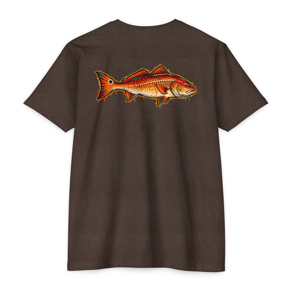 Redfish Graphic T-Shirt — Vintage Saltwater Fishing Tee
