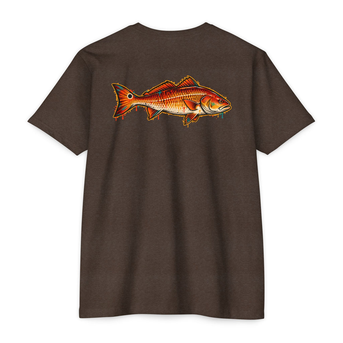 Redfish Graphic T-Shirt — Vintage Saltwater Fishing Tee