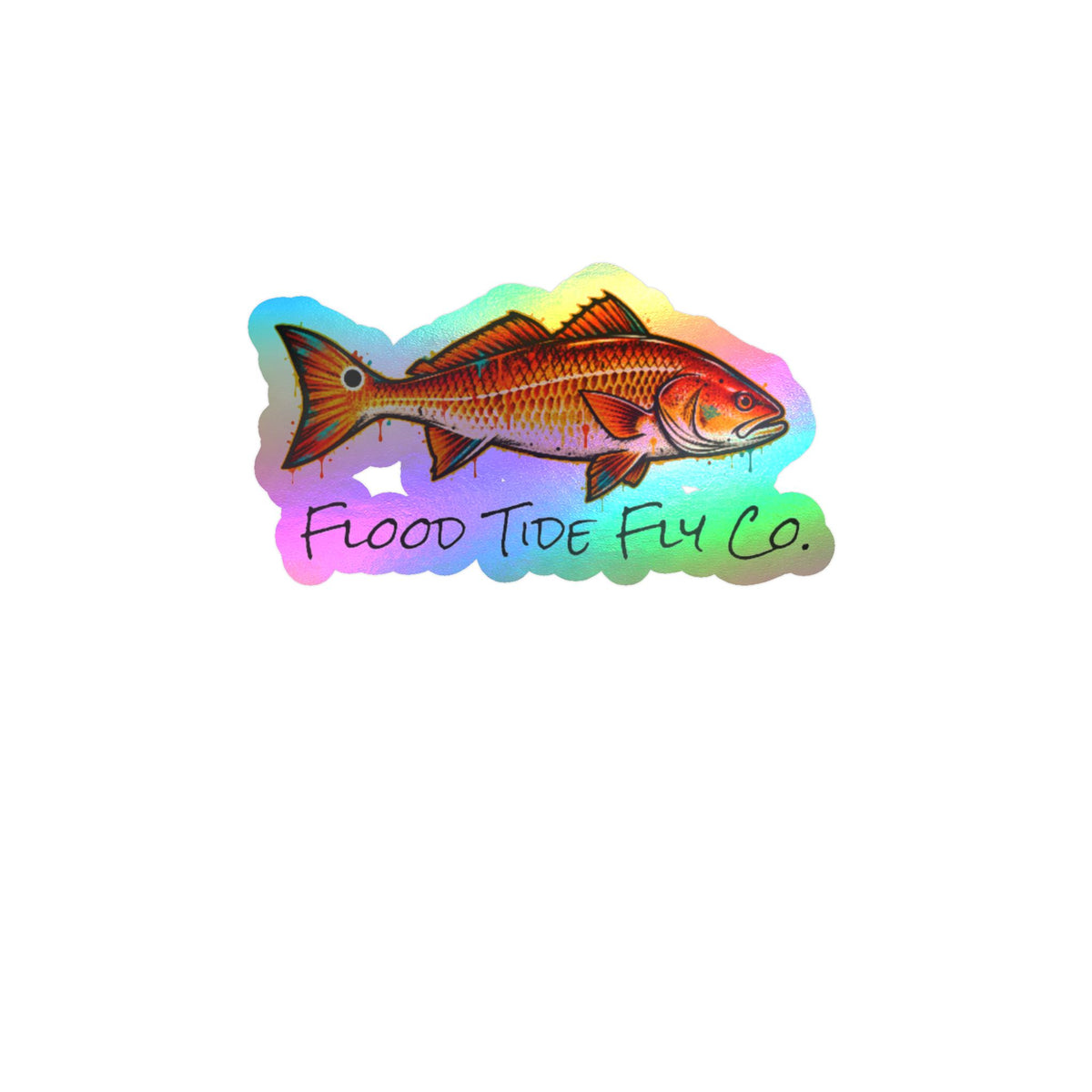 Redfish – Flood Tide Fly Co. Kiss-Cut Vinyl Decal