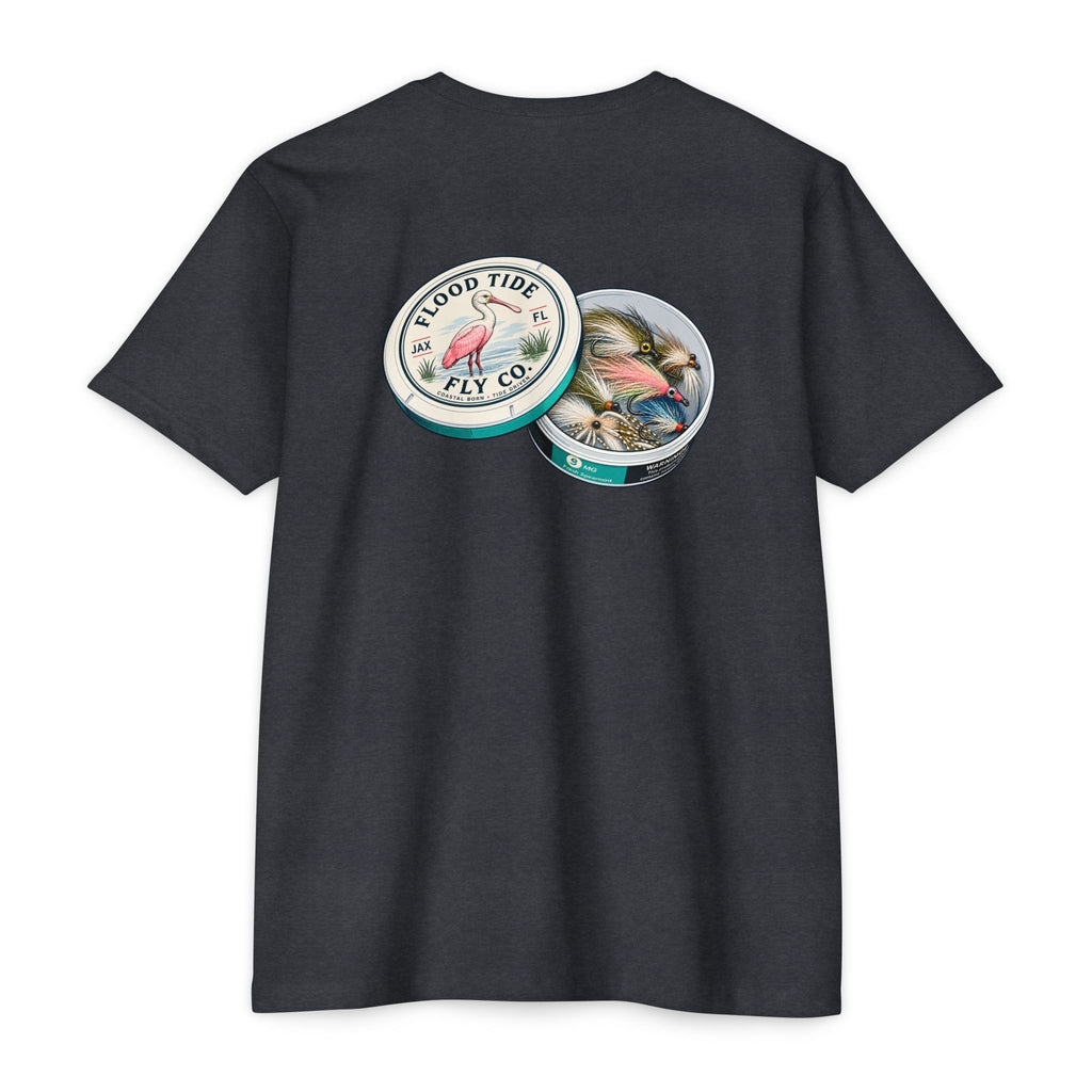 Fly Pouches 9mg T-Shirt — Flood Tide Fly Co. Vintage Fishing Graphic Tee