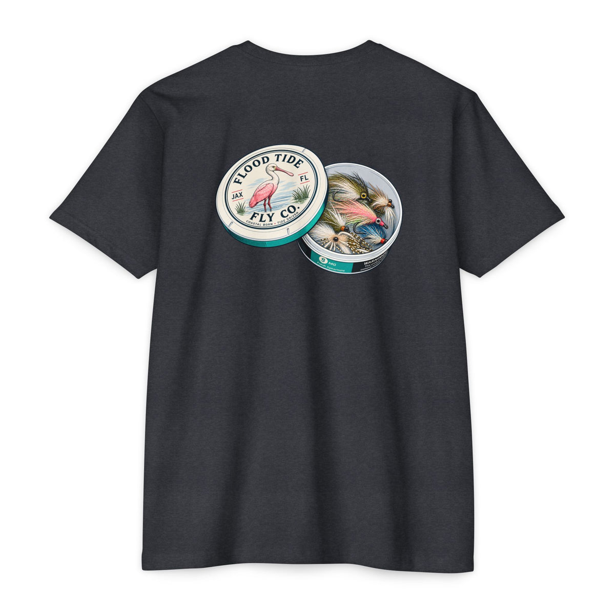 Fly Pouches 9mg T-Shirt — Flood Tide Fly Co. Vintage Fishing Graphic Tee