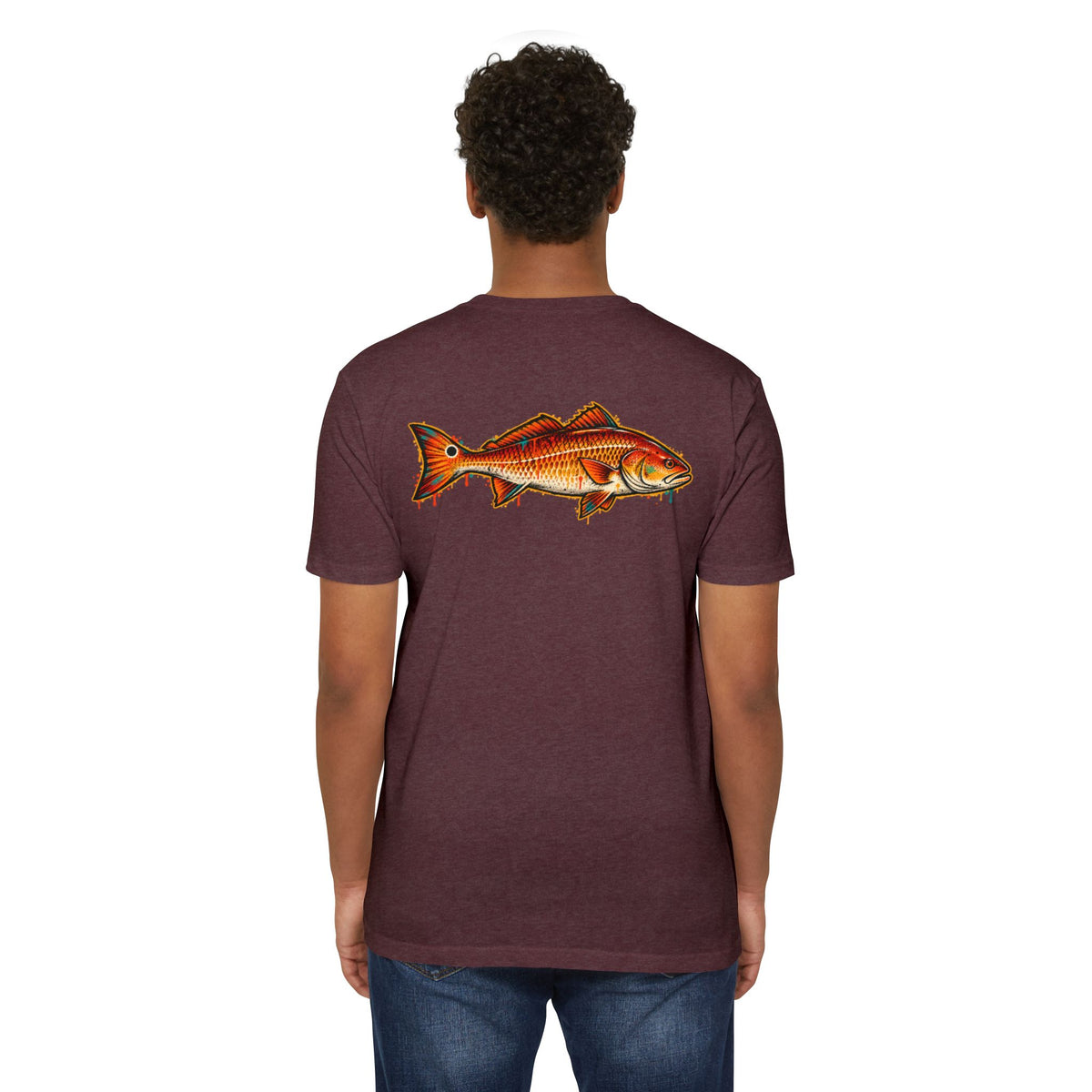 Redfish Graphic T-Shirt — Vintage Saltwater Fishing Tee