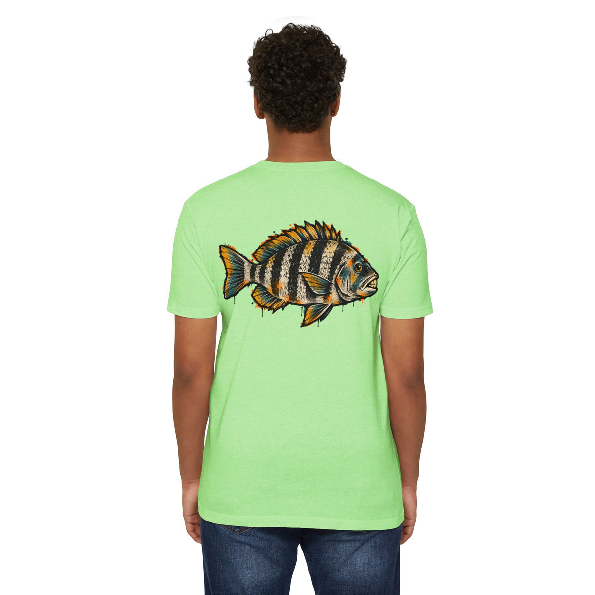 Sheepshead Fish Graphic T-Shirt – Coastal Fishing Shirt