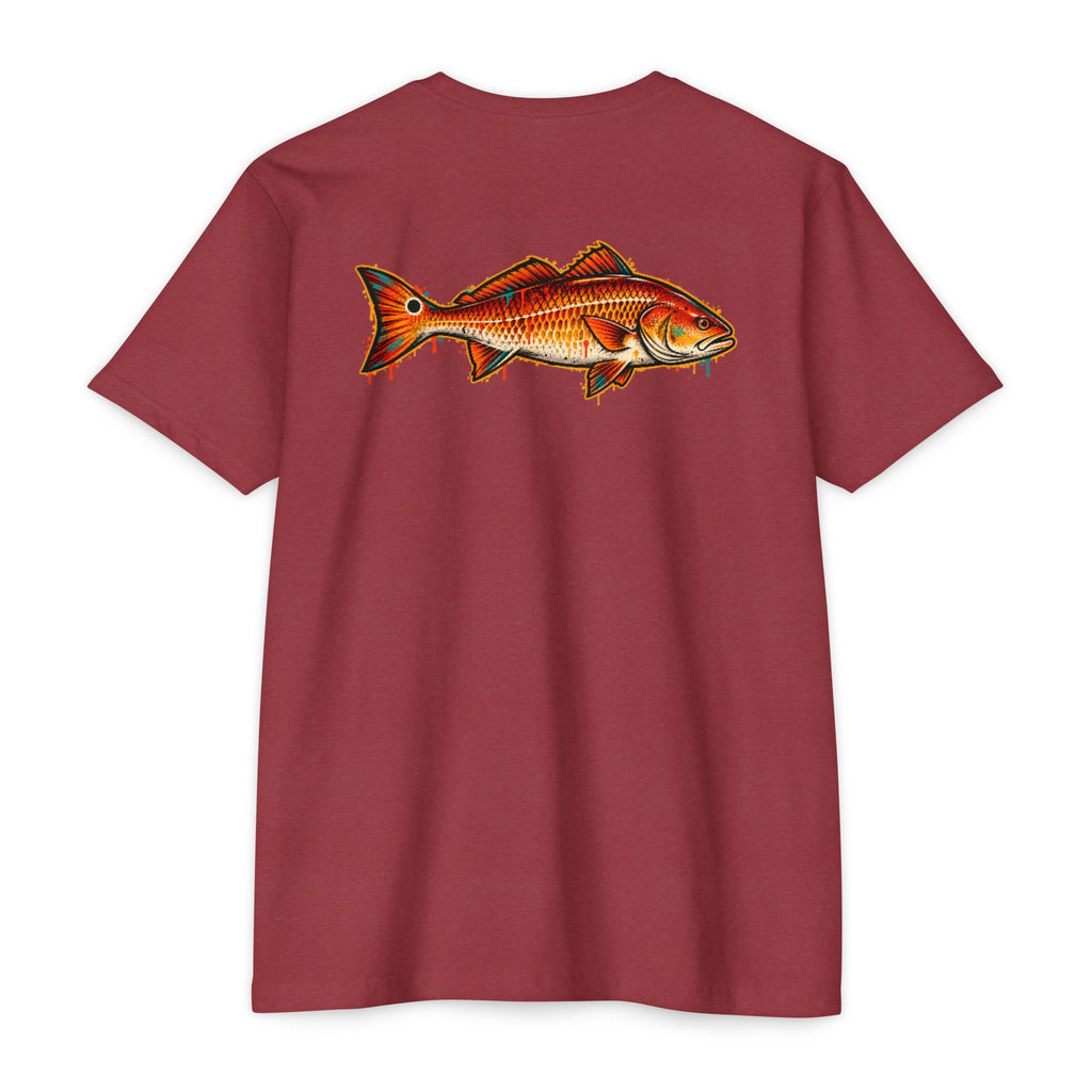 Redfish Graphic T-Shirt — Vintage Saltwater Fishing Tee