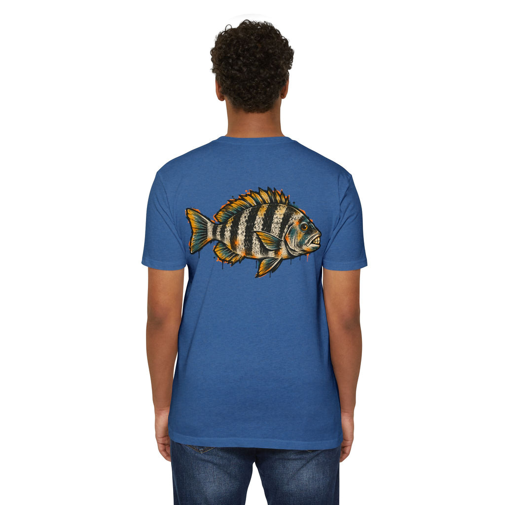 Sheepshead Fish Graphic T-Shirt – Coastal Fishing Shirt