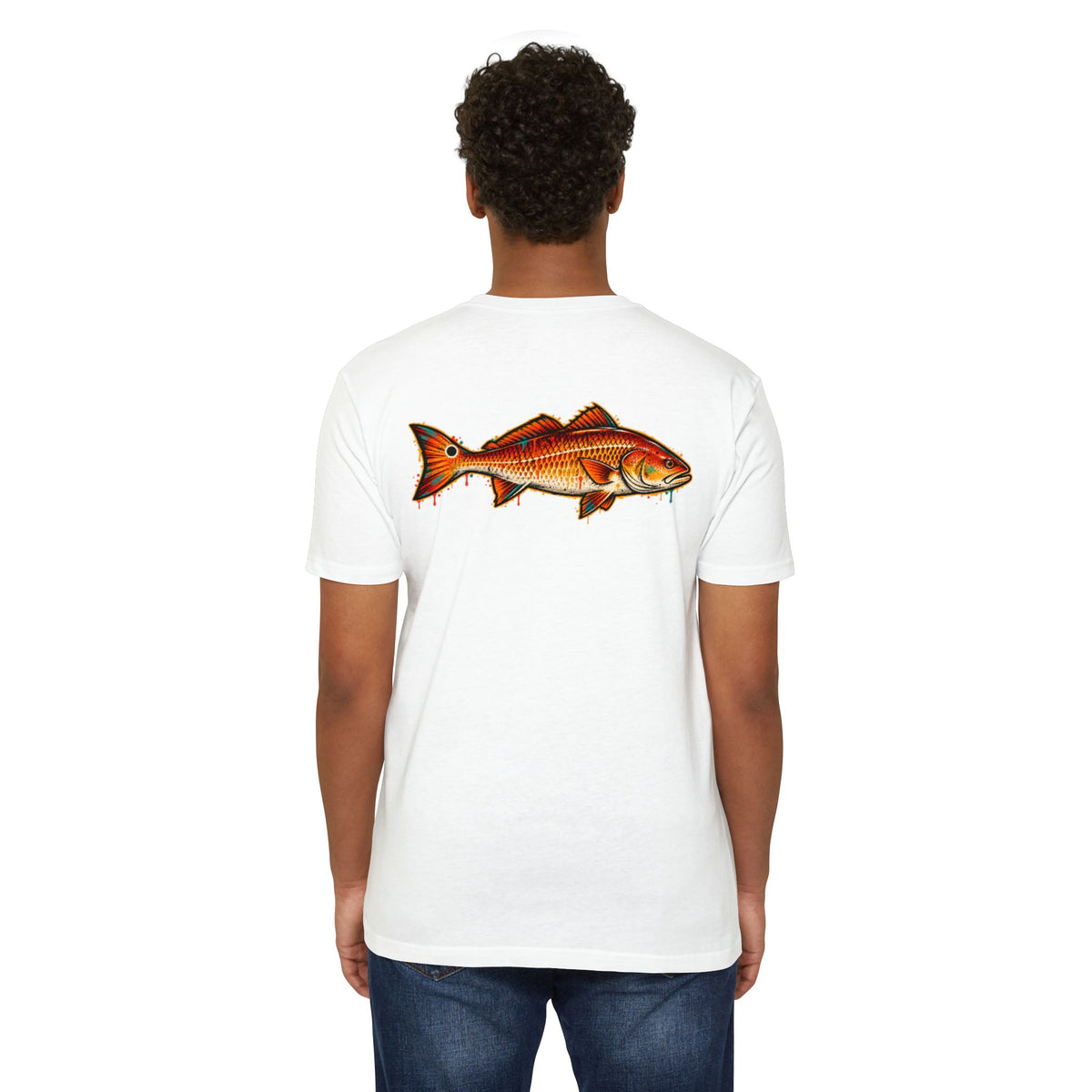 Redfish Graphic T-Shirt — Vintage Saltwater Fishing Tee