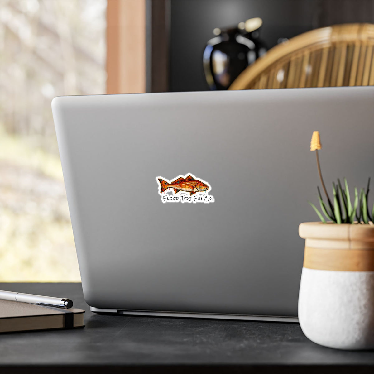 Redfish – Flood Tide Fly Co. Kiss-Cut Vinyl Decal