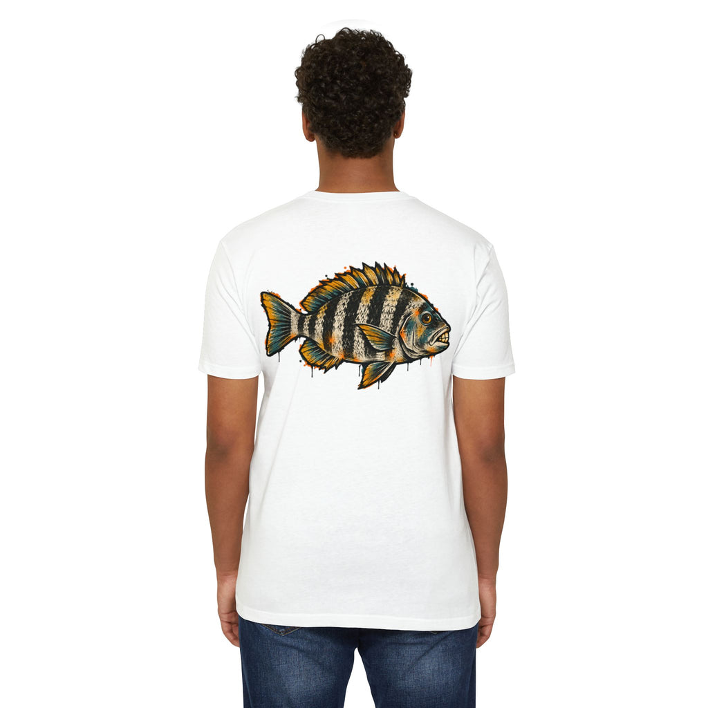 Sheepshead Fish Graphic T-Shirt – Coastal Fishing Shirt