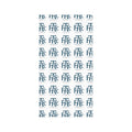 Monogram Pattern Neck Gaiter — Repeating 'FTC' Logo Lightweight Face Cover