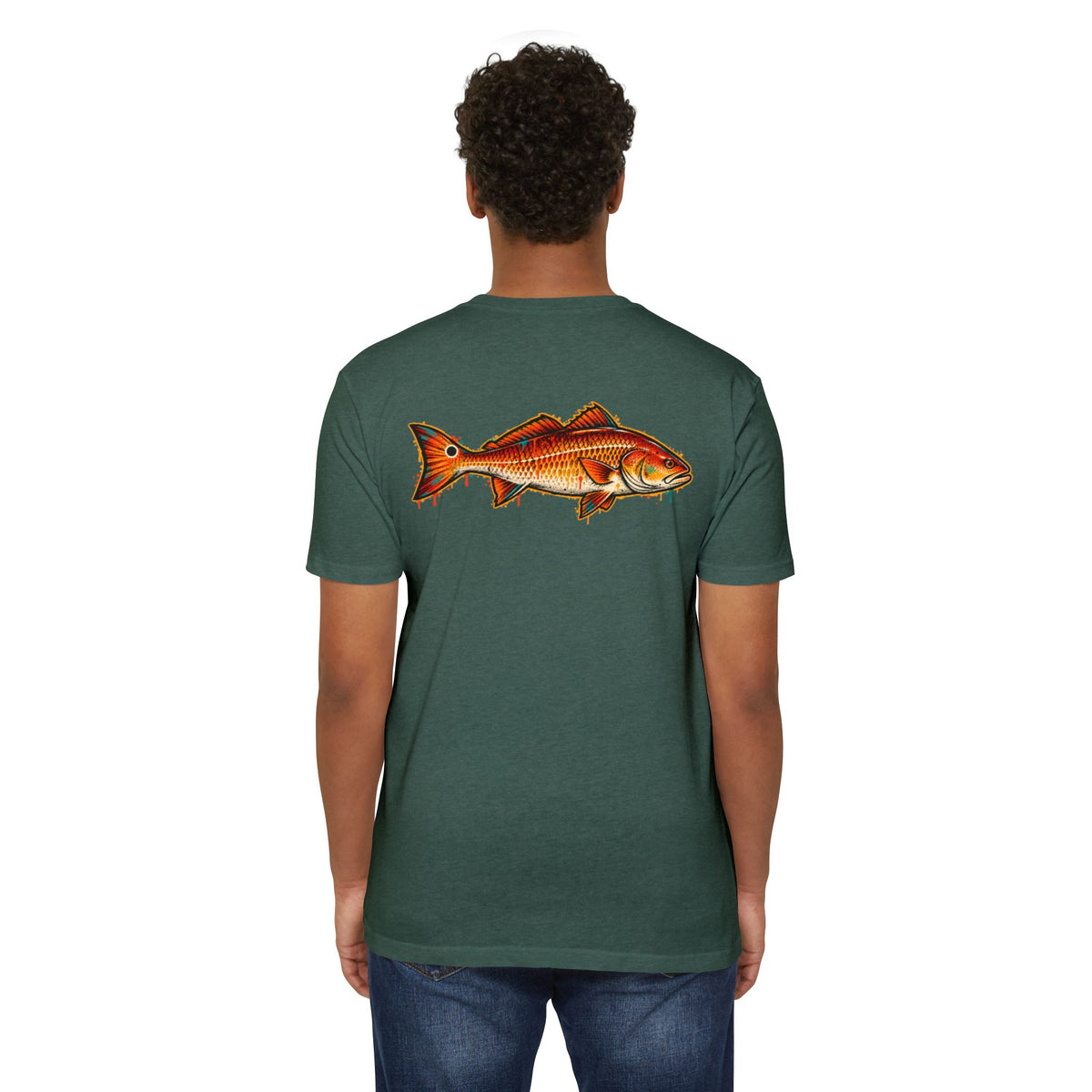 Redfish Graphic T-Shirt — Vintage Saltwater Fishing Tee