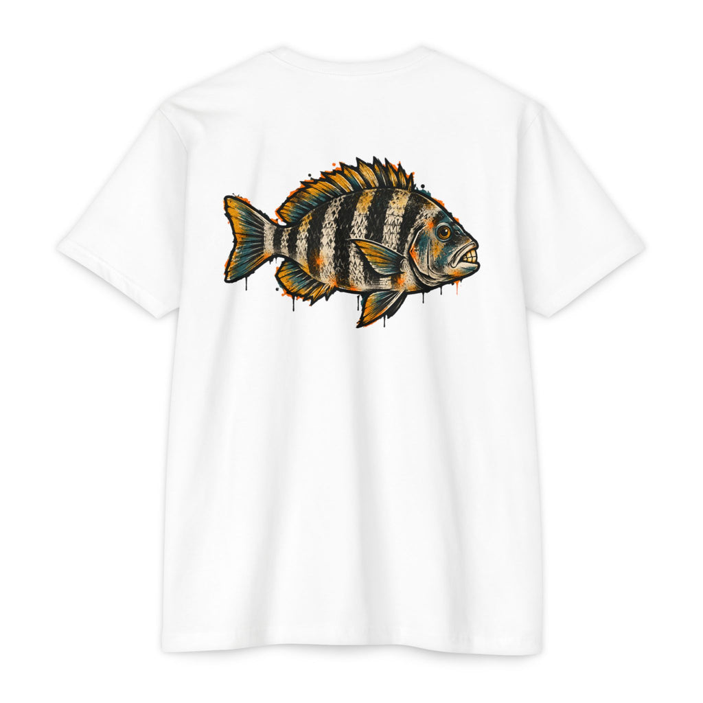 Sheepshead Fish Graphic T-Shirt – Coastal Fishing Shirt
