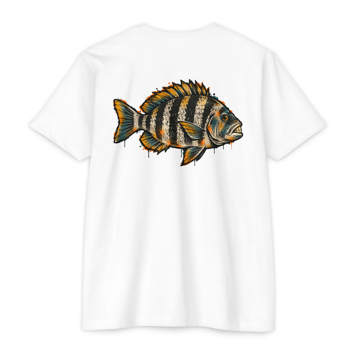 Sheepshead Fish Graphic T-Shirt – Coastal Fishing Shirt
