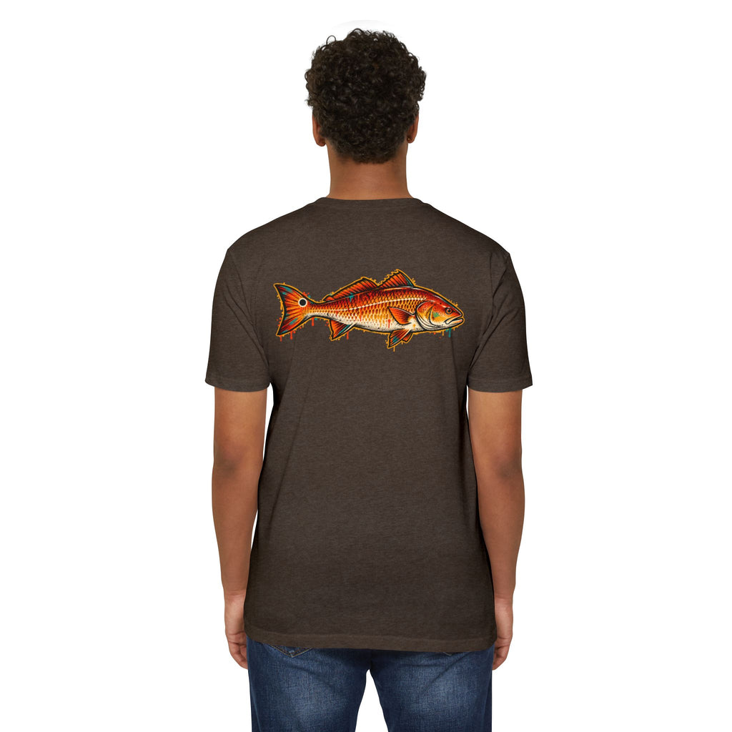 Redfish Graphic T-Shirt — Vintage Saltwater Fishing Tee