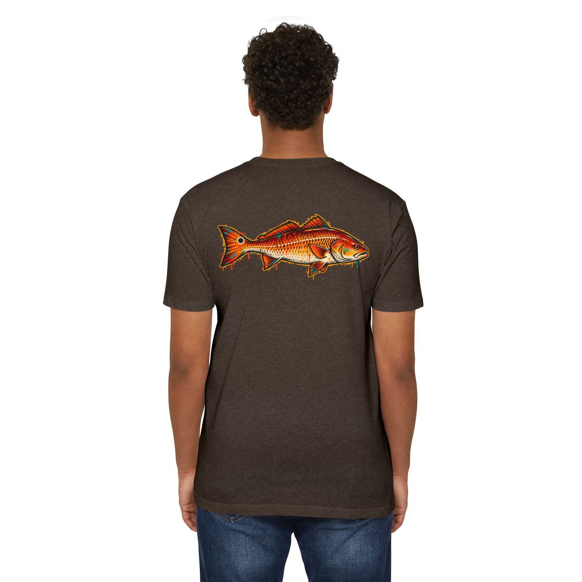 Redfish Graphic T-Shirt — Vintage Saltwater Fishing Tee