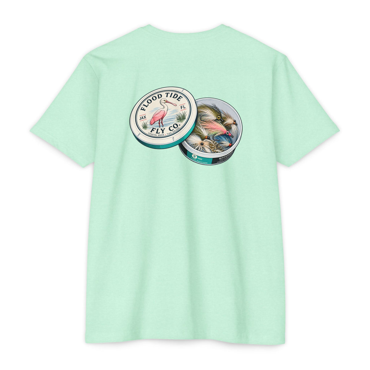 Fly Pouches 9mg T-Shirt — Flood Tide Fly Co. Vintage Fishing Graphic Tee