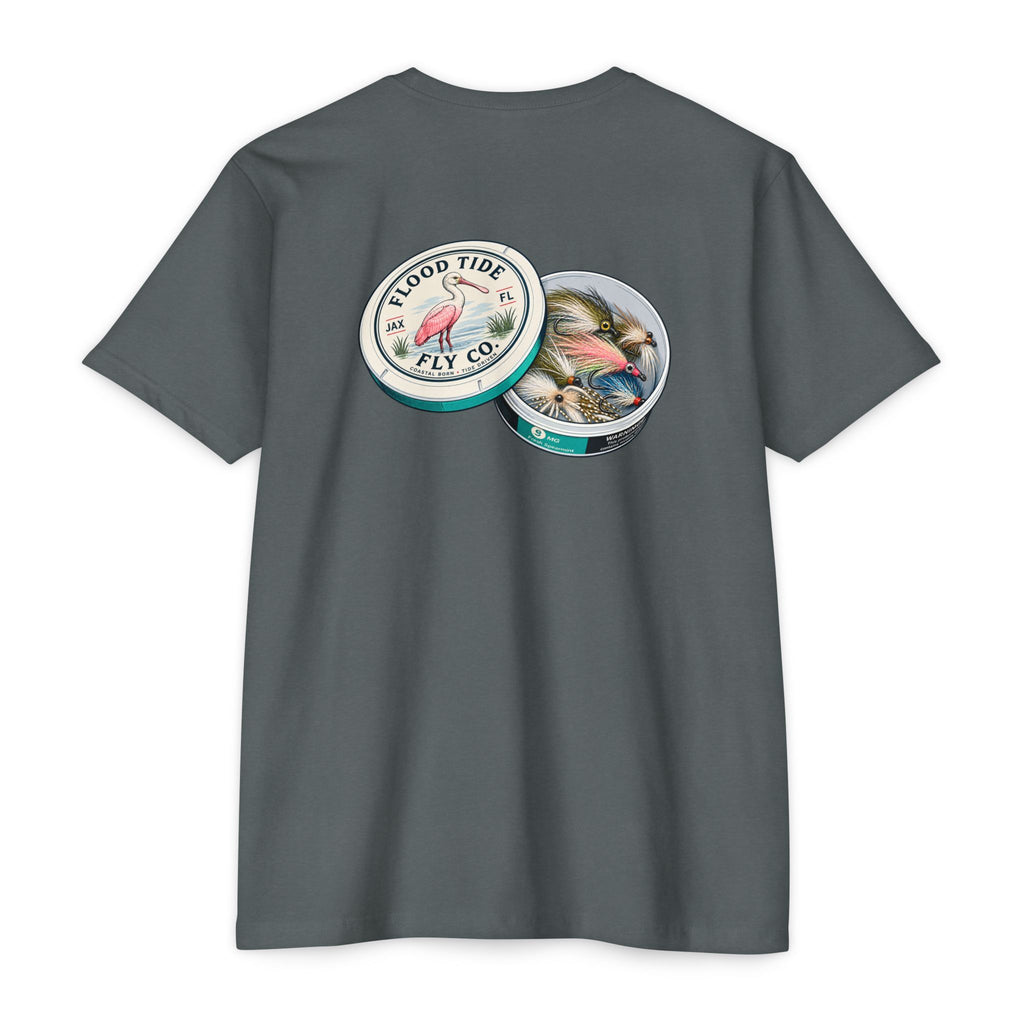 Fly Pouches 9mg T-Shirt — Flood Tide Fly Co. Vintage Fishing Graphic Tee