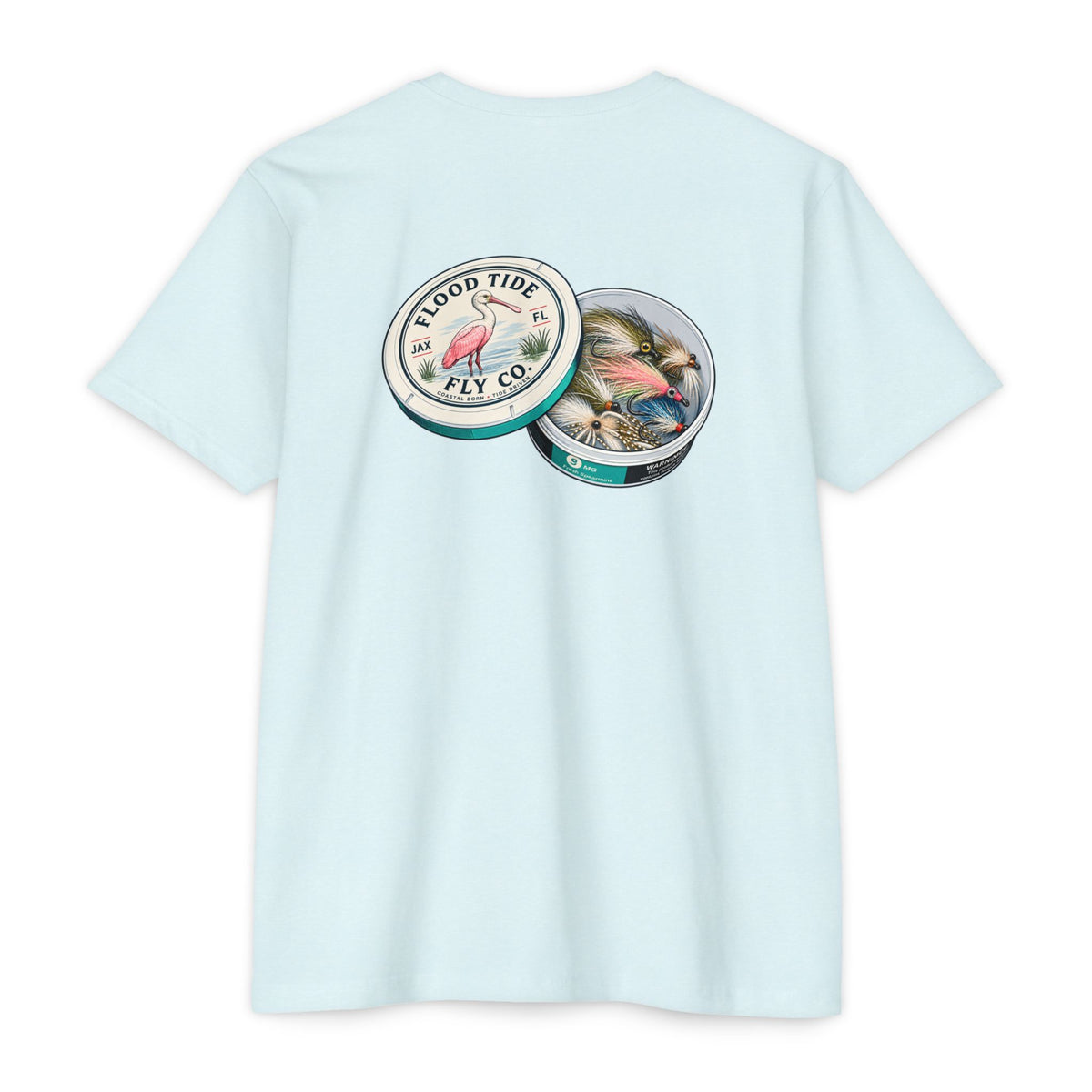 Fly Pouches 9mg T-Shirt — Flood Tide Fly Co. Vintage Fishing Graphic Tee