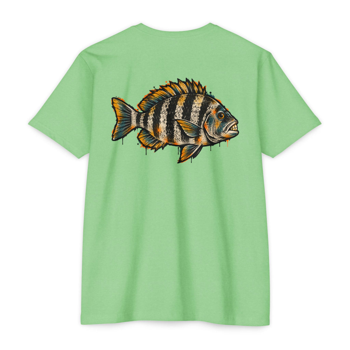 Sheepshead Fish Graphic T-Shirt – Coastal Fishing Shirt