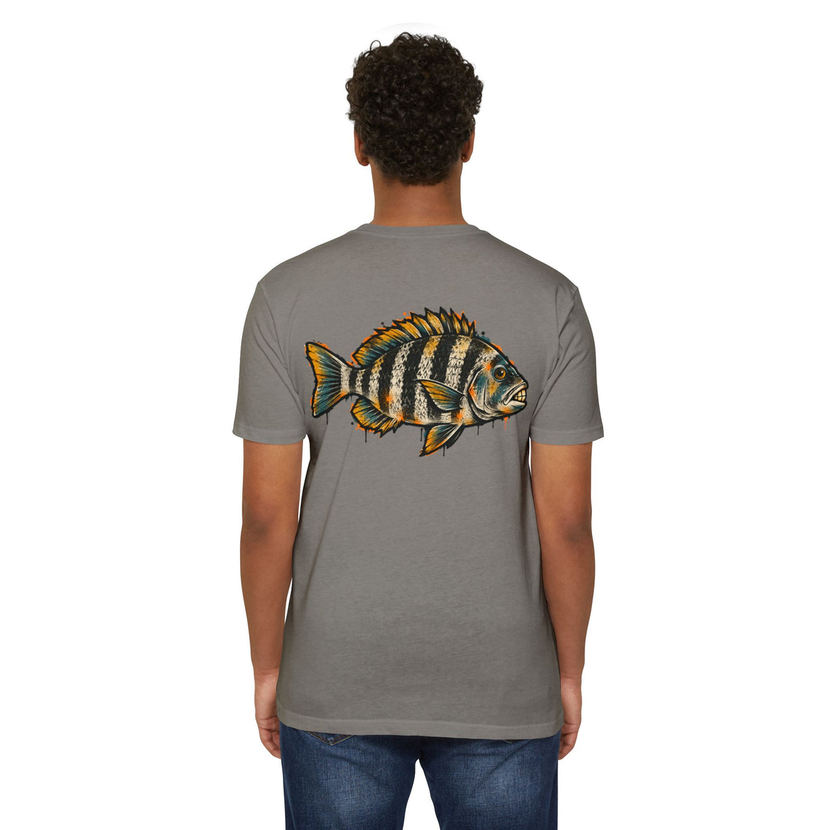 Sheepshead Fish Graphic T-Shirt – Coastal Fishing Shirt