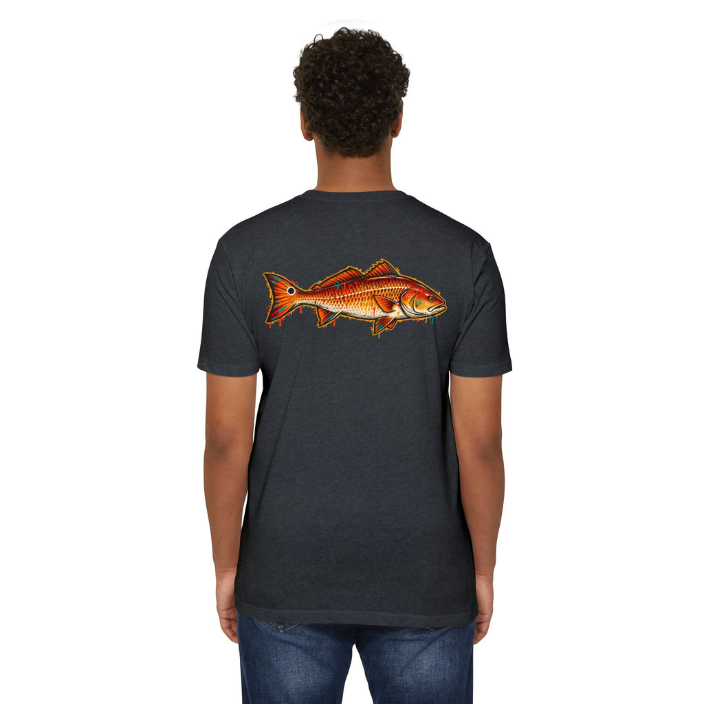 Redfish Graphic T-Shirt — Vintage Saltwater Fishing Tee