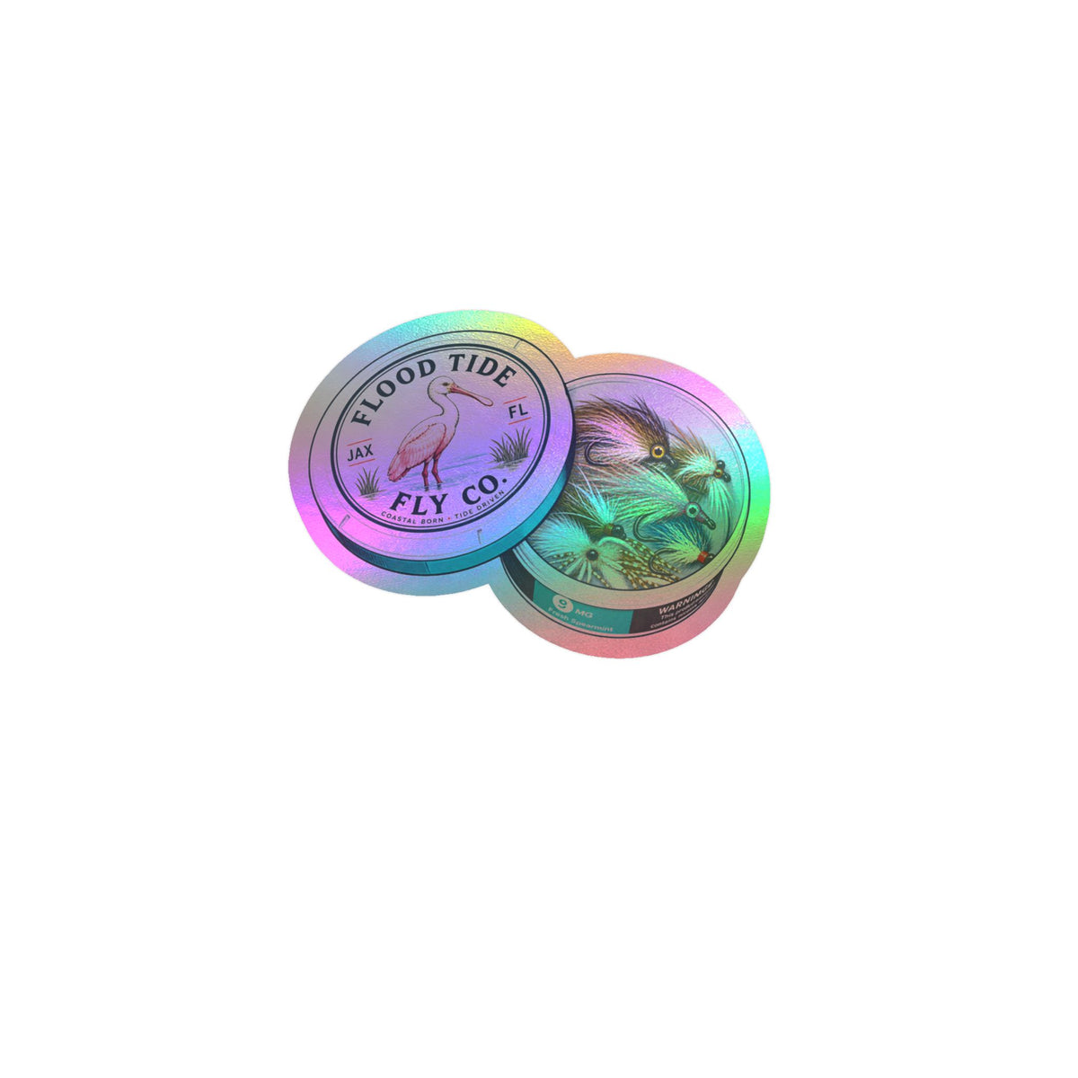 Fly Pouches 9mg — Flood Tide Fly Co. Kiss-Cut Decal