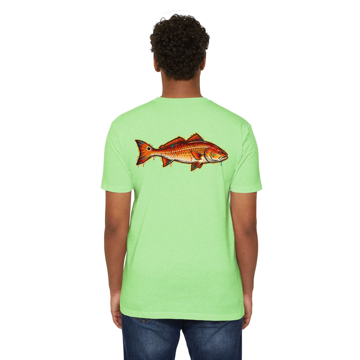 Redfish Graphic T-Shirt — Vintage Saltwater Fishing Tee