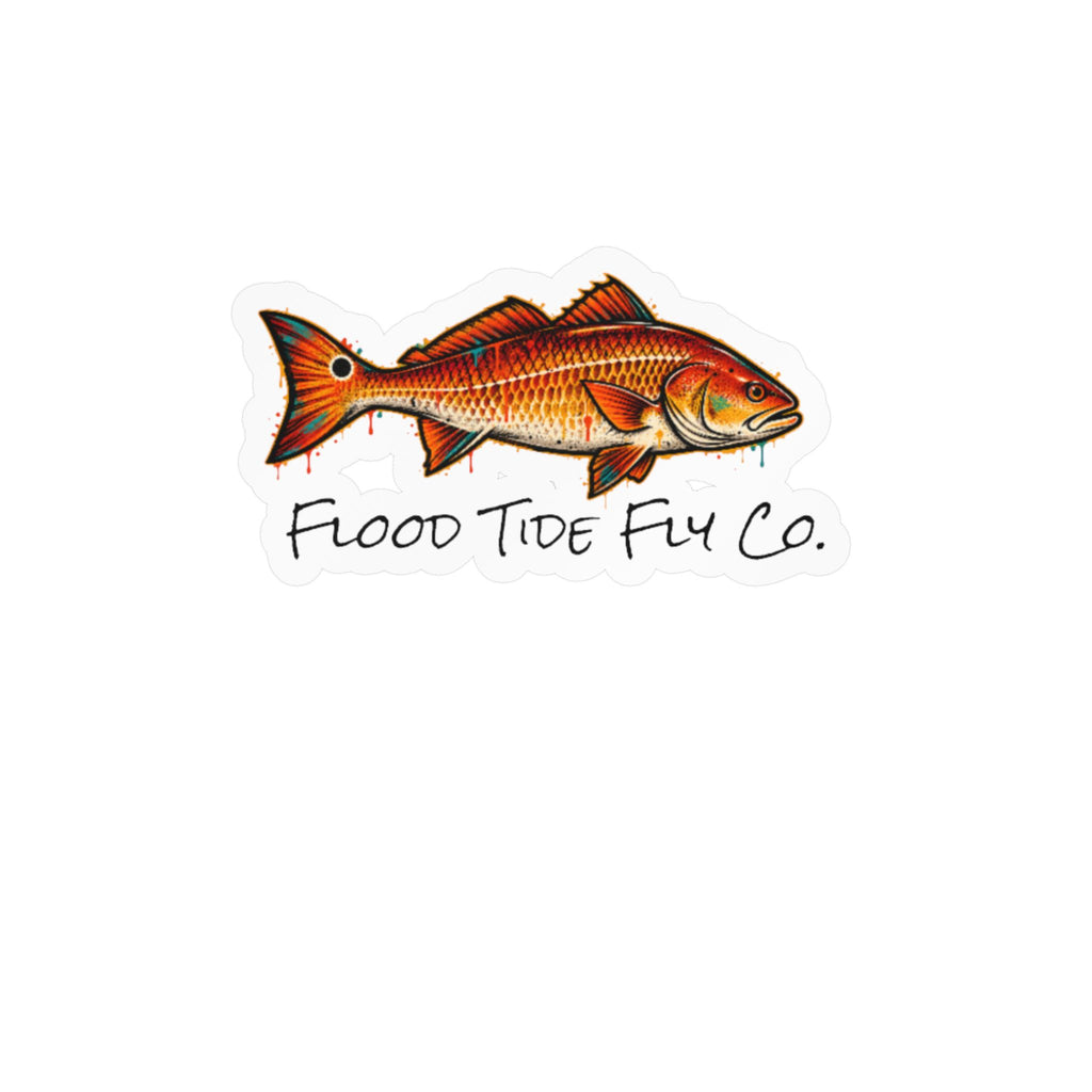 Redfish – Flood Tide Fly Co. Kiss-Cut Vinyl Decal