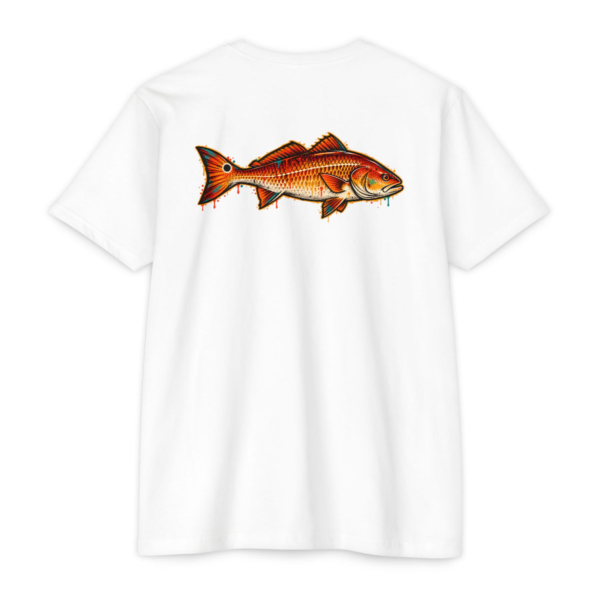 Redfish Graphic T-Shirt — Vintage Saltwater Fishing Tee