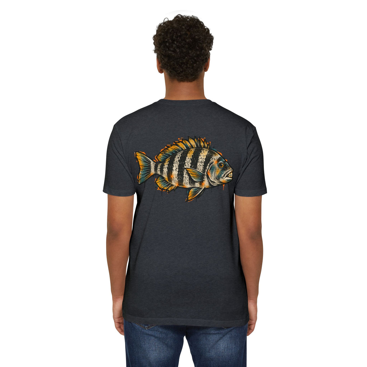 Sheepshead Fish Graphic T-Shirt – Coastal Fishing Shirt