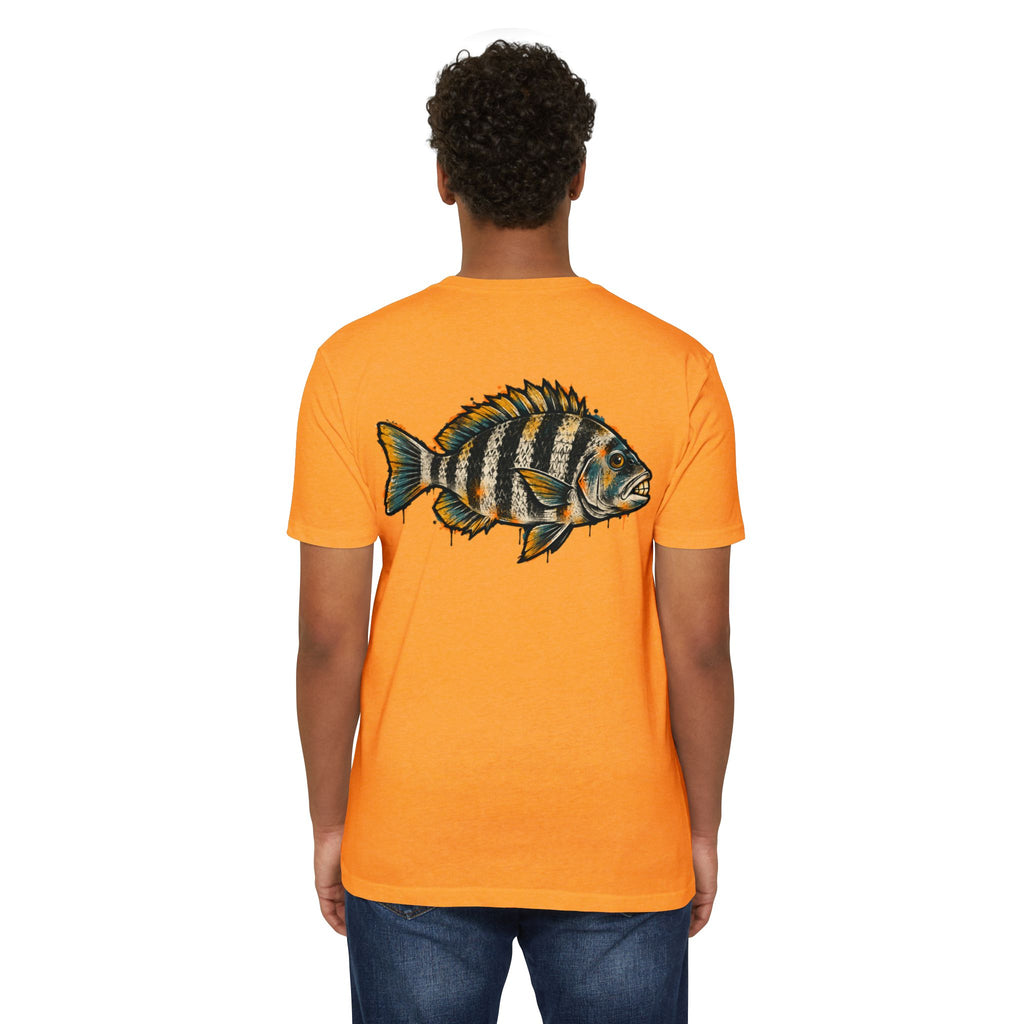 Sheepshead Fish Graphic T-Shirt – Coastal Fishing Shirt