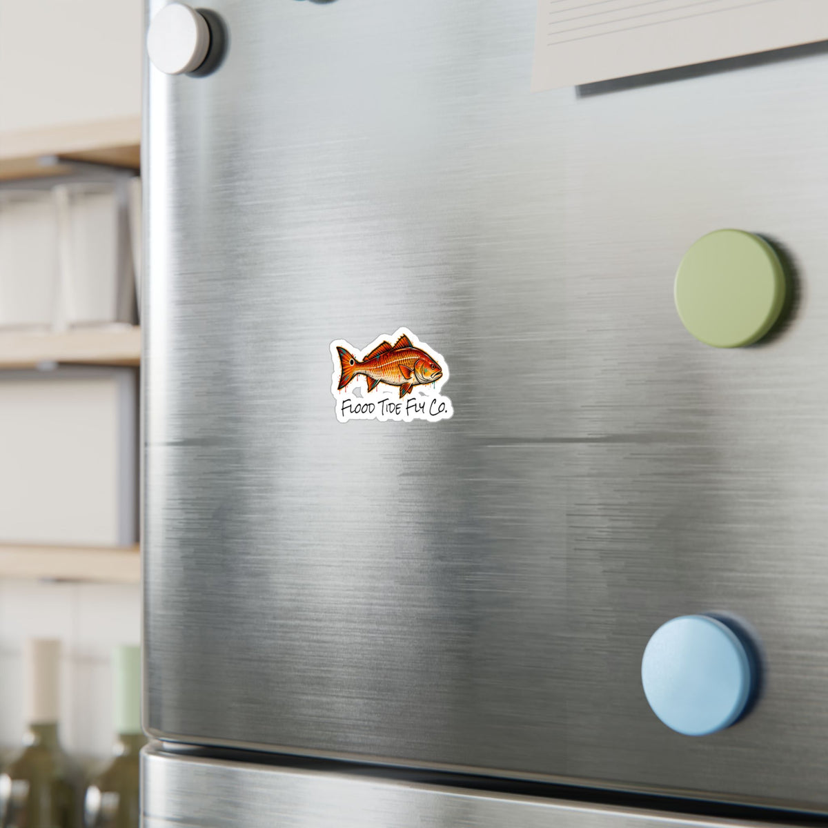 Redfish – Flood Tide Fly Co. Kiss-Cut Vinyl Decal