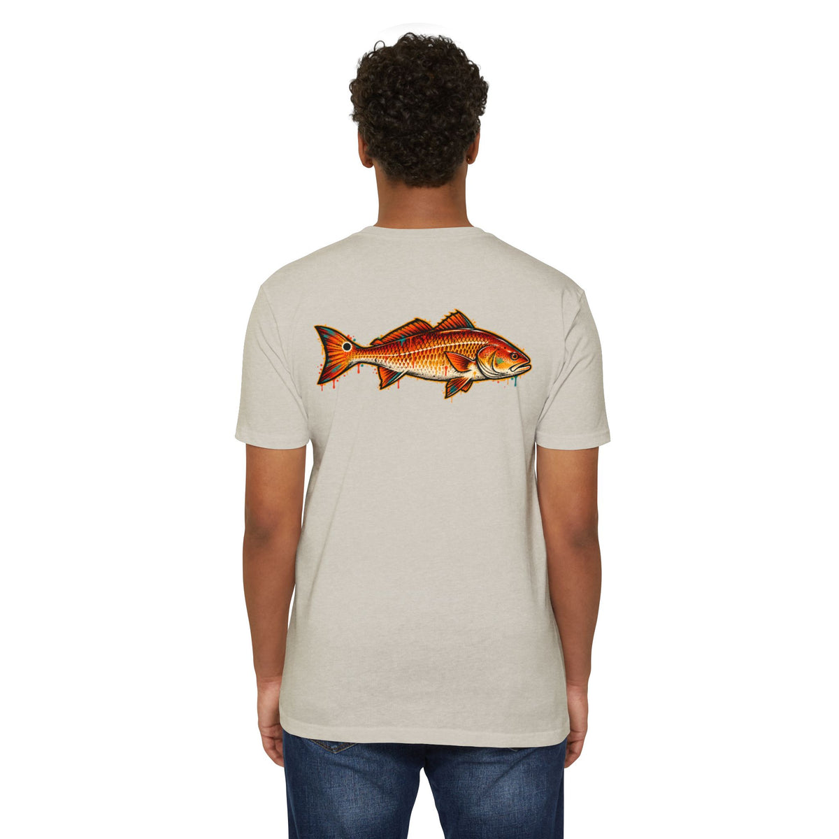 Redfish Graphic T-Shirt — Vintage Saltwater Fishing Tee