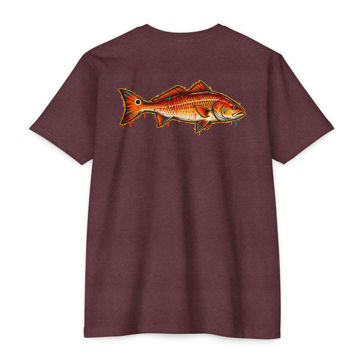 Redfish Graphic T-Shirt — Vintage Saltwater Fishing Tee
