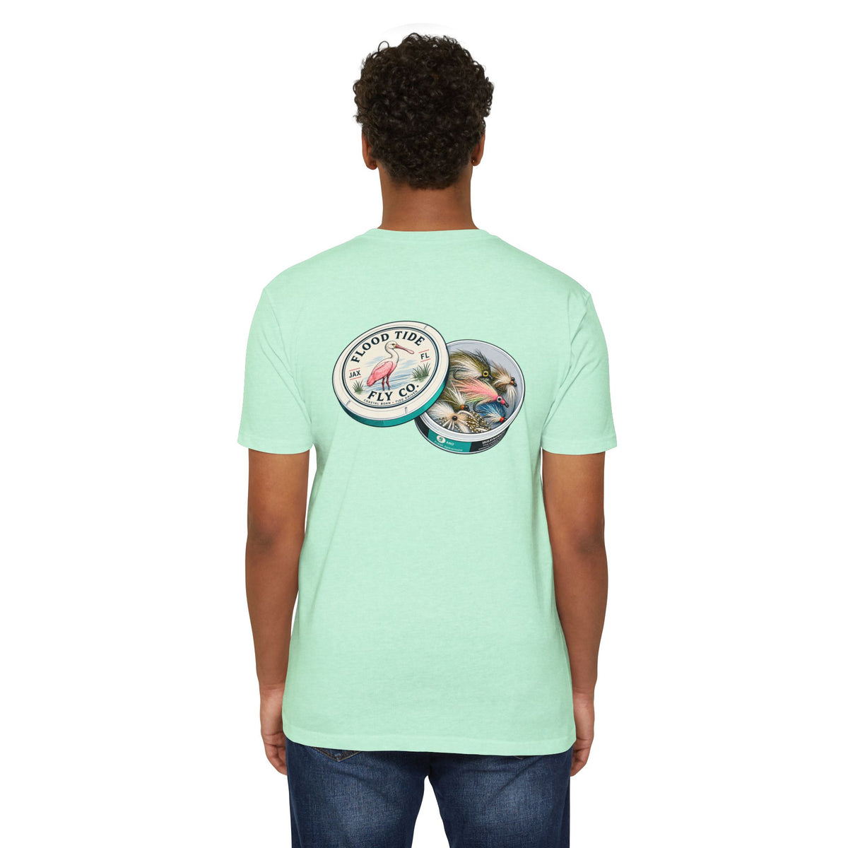 Fly Pouches 9mg T-Shirt — Flood Tide Fly Co. Vintage Fishing Graphic Tee