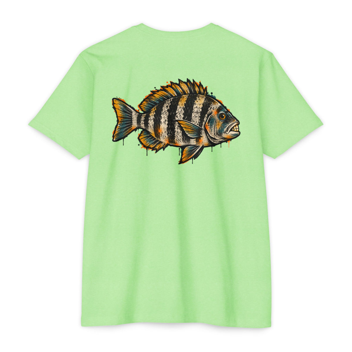 Sheepshead Fish Graphic T-Shirt – Coastal Fishing Shirt