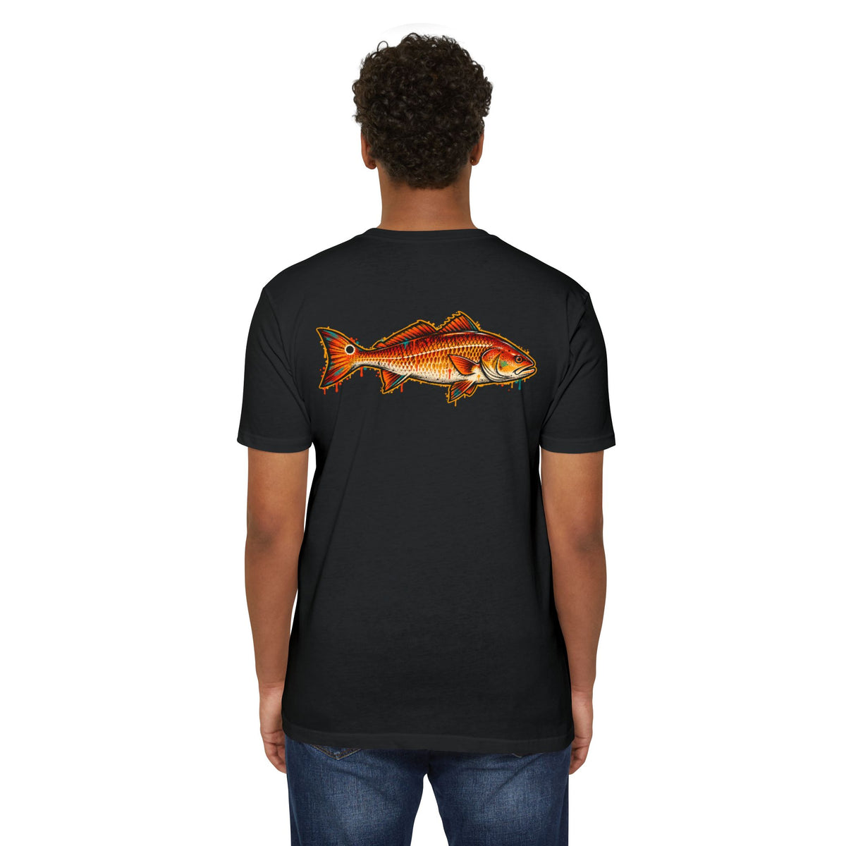 Redfish Graphic T-Shirt — Vintage Saltwater Fishing Tee