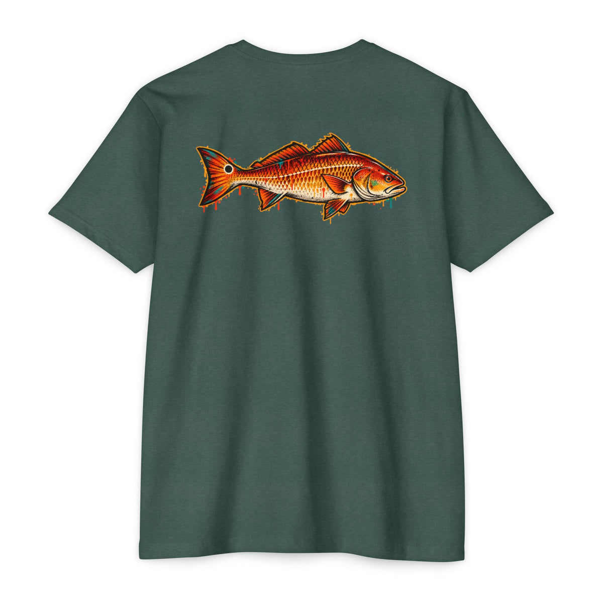 Redfish Graphic T-Shirt — Vintage Saltwater Fishing Tee