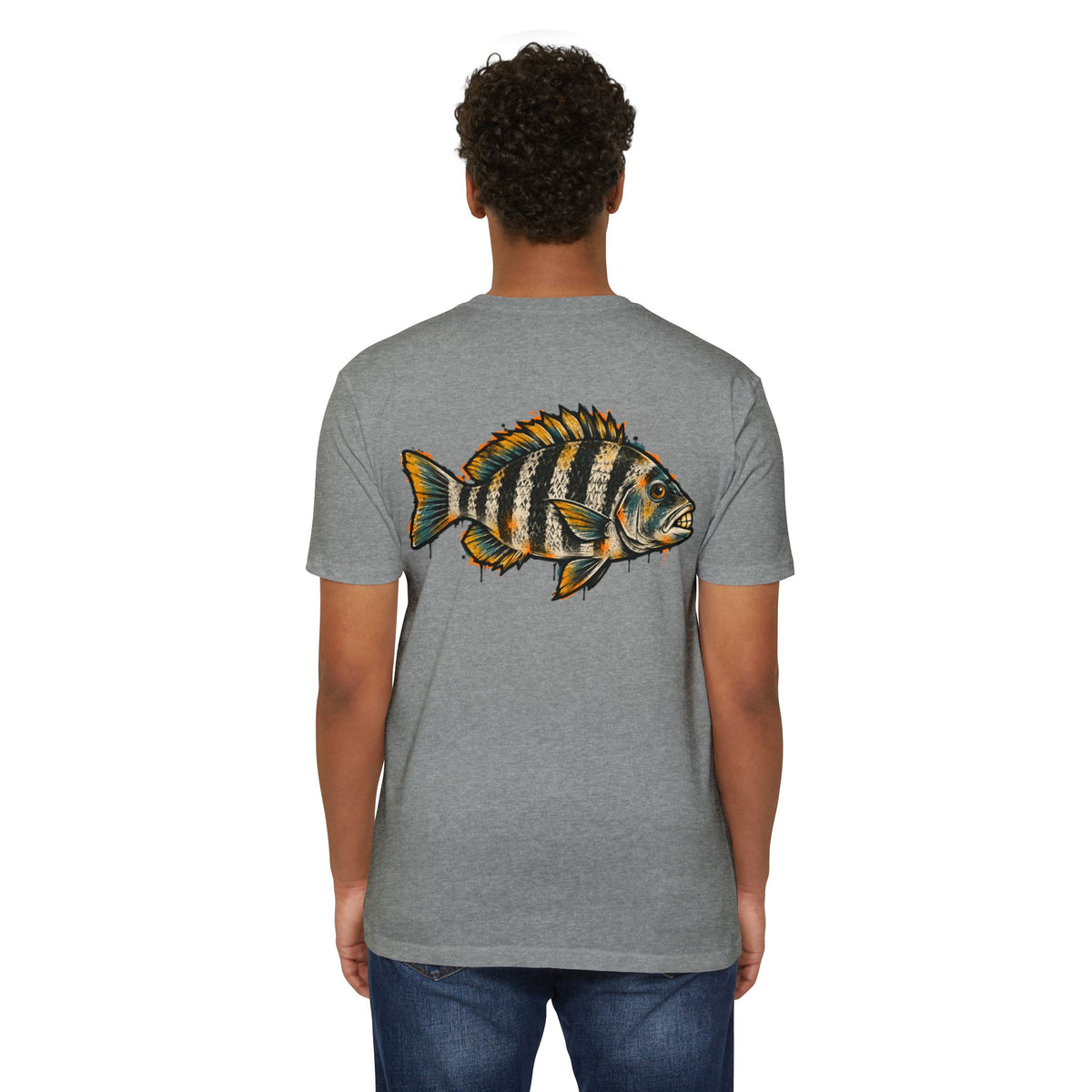 Sheepshead Fish Graphic T-Shirt – Coastal Fishing Shirt
