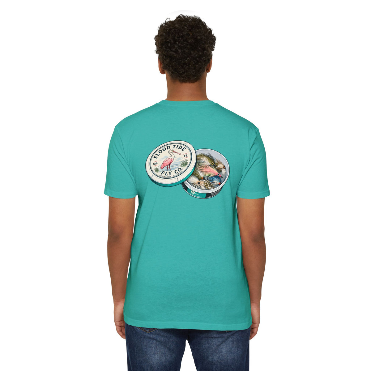 Fly Pouches 9mg T-Shirt — Flood Tide Fly Co. Vintage Fishing Graphic Tee