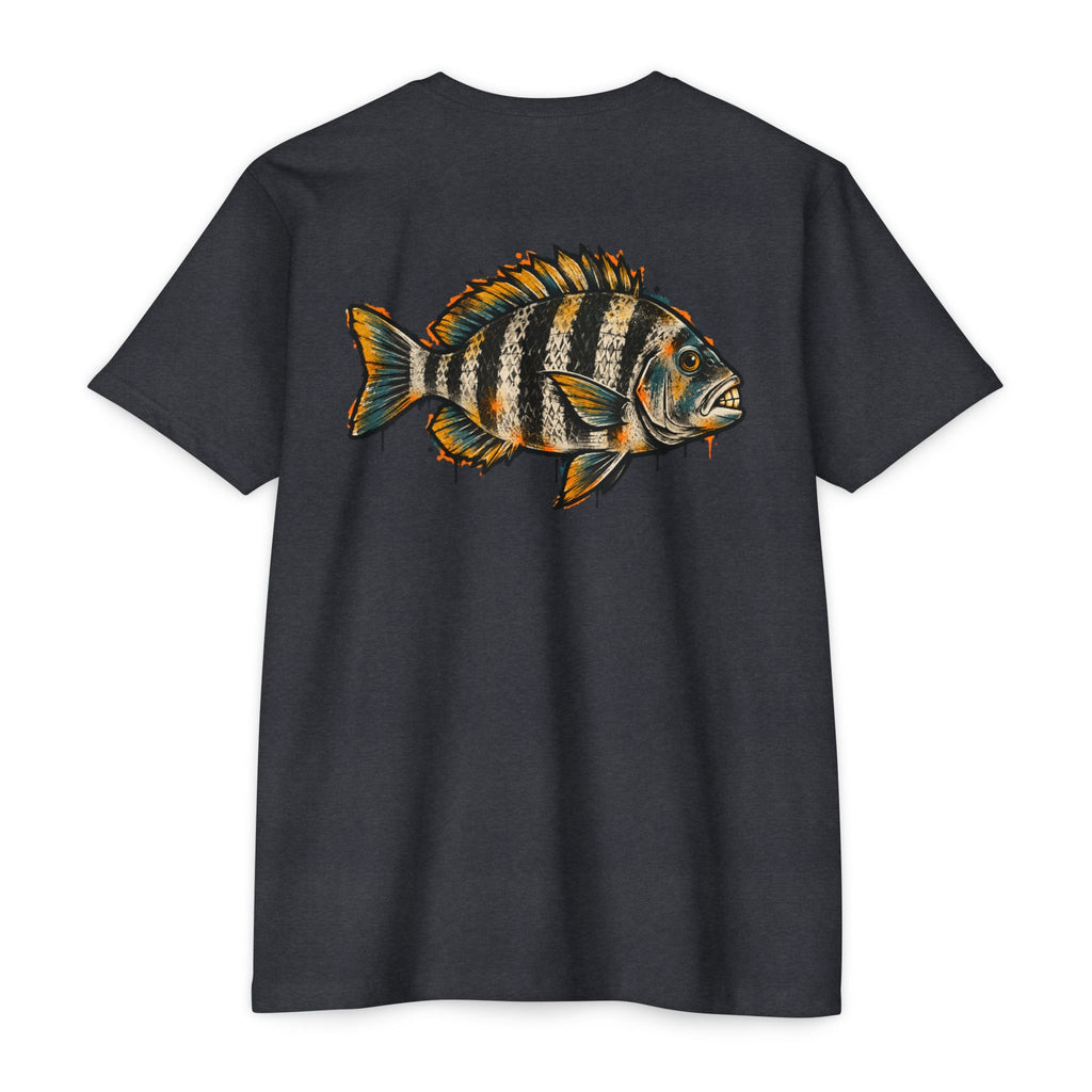Sheepshead Fish Graphic T-Shirt – Coastal Fishing Shirt