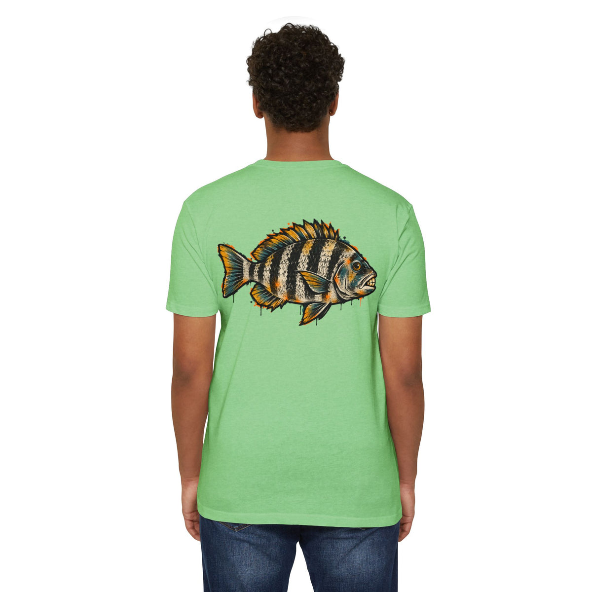 Sheepshead Fish Graphic T-Shirt – Coastal Fishing Shirt