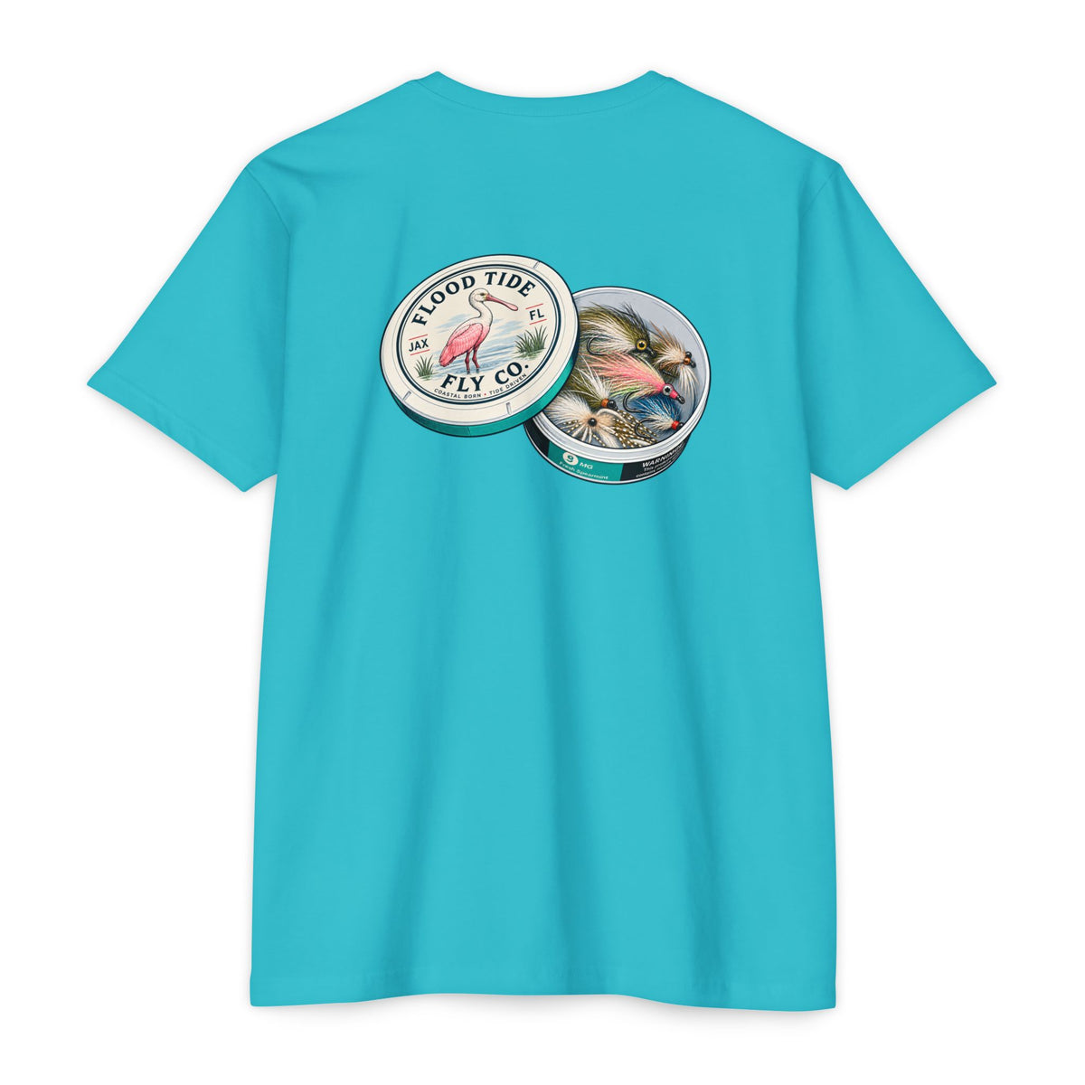 Fly Pouches 9mg T-Shirt — Flood Tide Fly Co. Vintage Fishing Graphic Tee