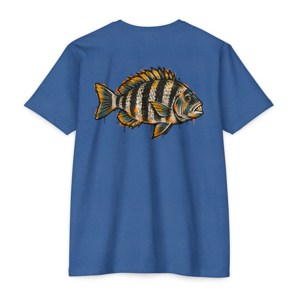 Sheepshead Fish Graphic T-Shirt – Coastal Fishing Shirt