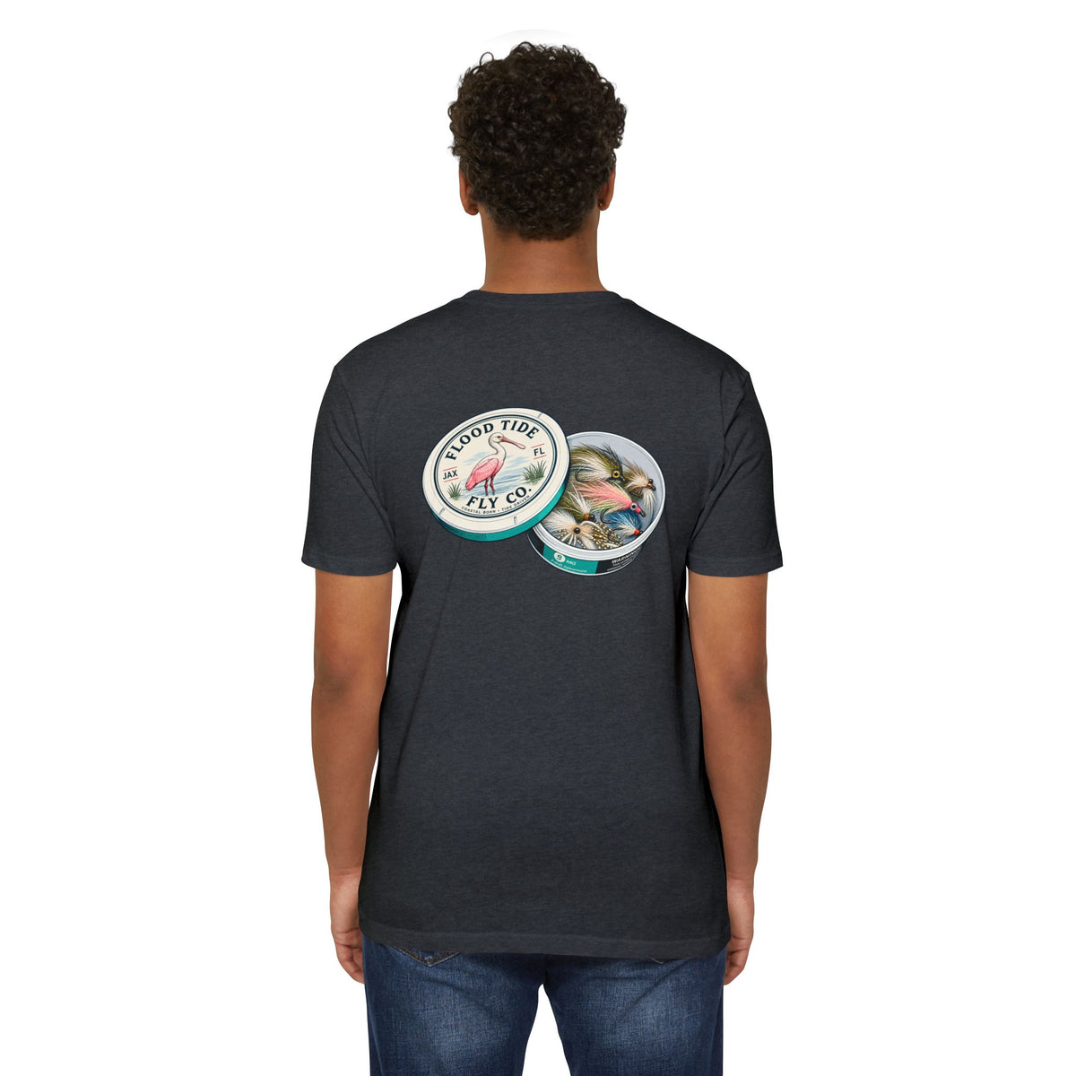 Fly Pouches 9mg T-Shirt — Flood Tide Fly Co. Vintage Fishing Graphic Tee